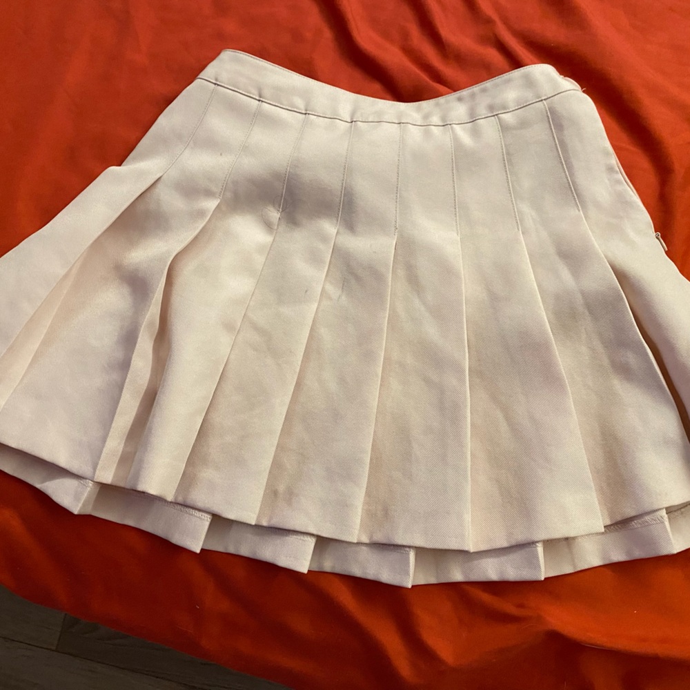 pink pleated skirt from forever 21